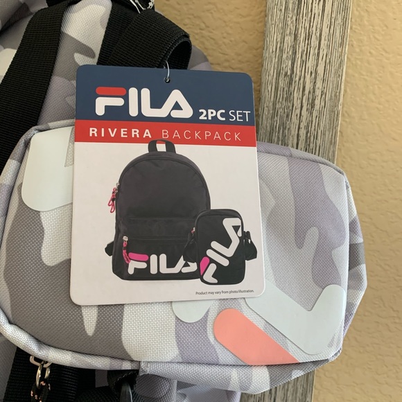 FILA 2 Pc Set Rivera 🎒 Backpack. - Picture 3 of 6